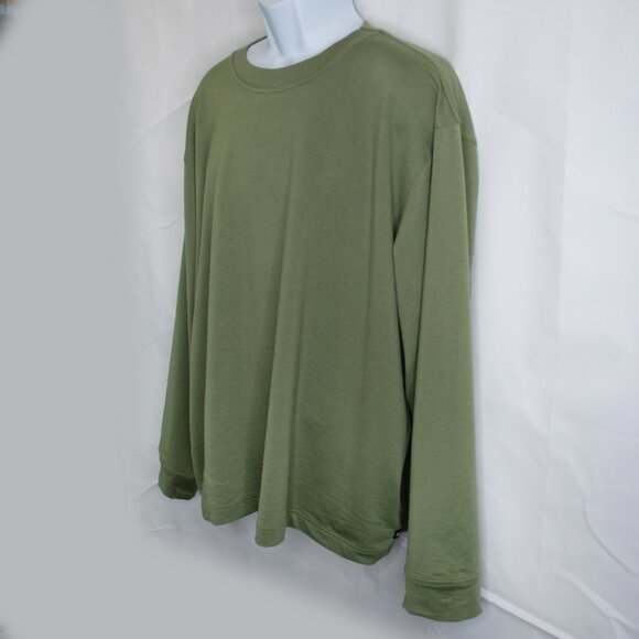 REI Coop Active Pursuits Pullover Mens XXL 2XL Green Long Sleeve Shirt Crew T08X - Picture 2 of 5